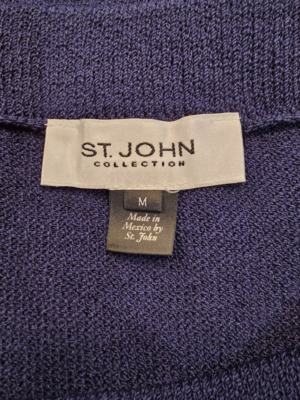 St. John Collection Santana Knit Navy Pencil Skirt Medium M NWOT - Picture 12 of 12